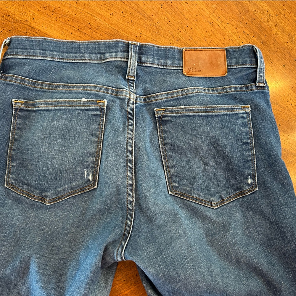 Jcrew Mid Rise Distressed Toothpick - Picture 2 of 3